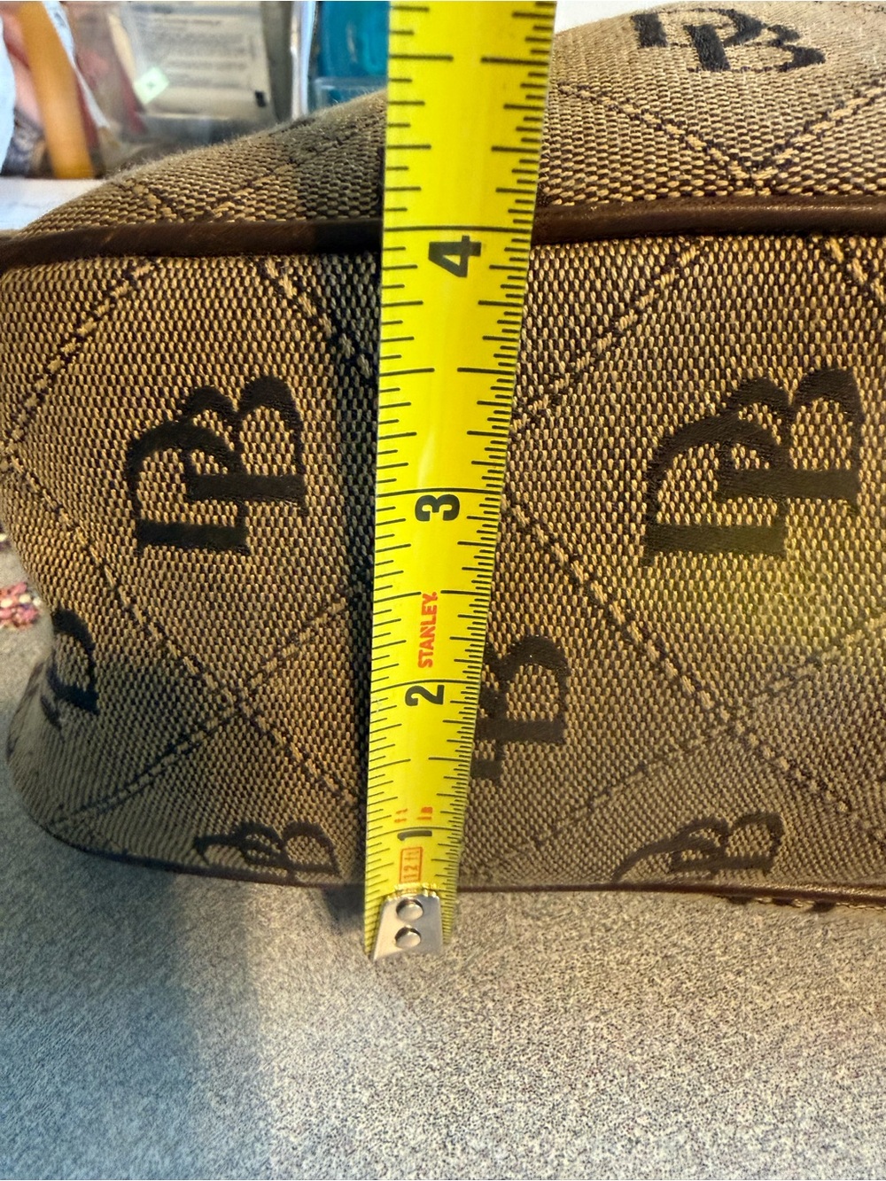 Dooney & Bourke Tan Brown Monogram Shoulder Bag - Picture 12 of 16